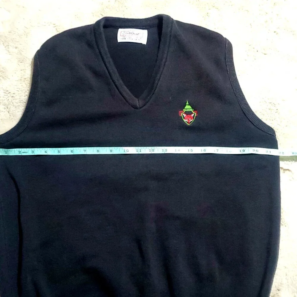 Titleist Classic Knit Vest Fox Chapel Golf Club Size L - Picture 8 of 10